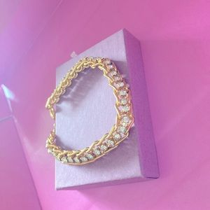 Gold and diamond bracelet. Never worn